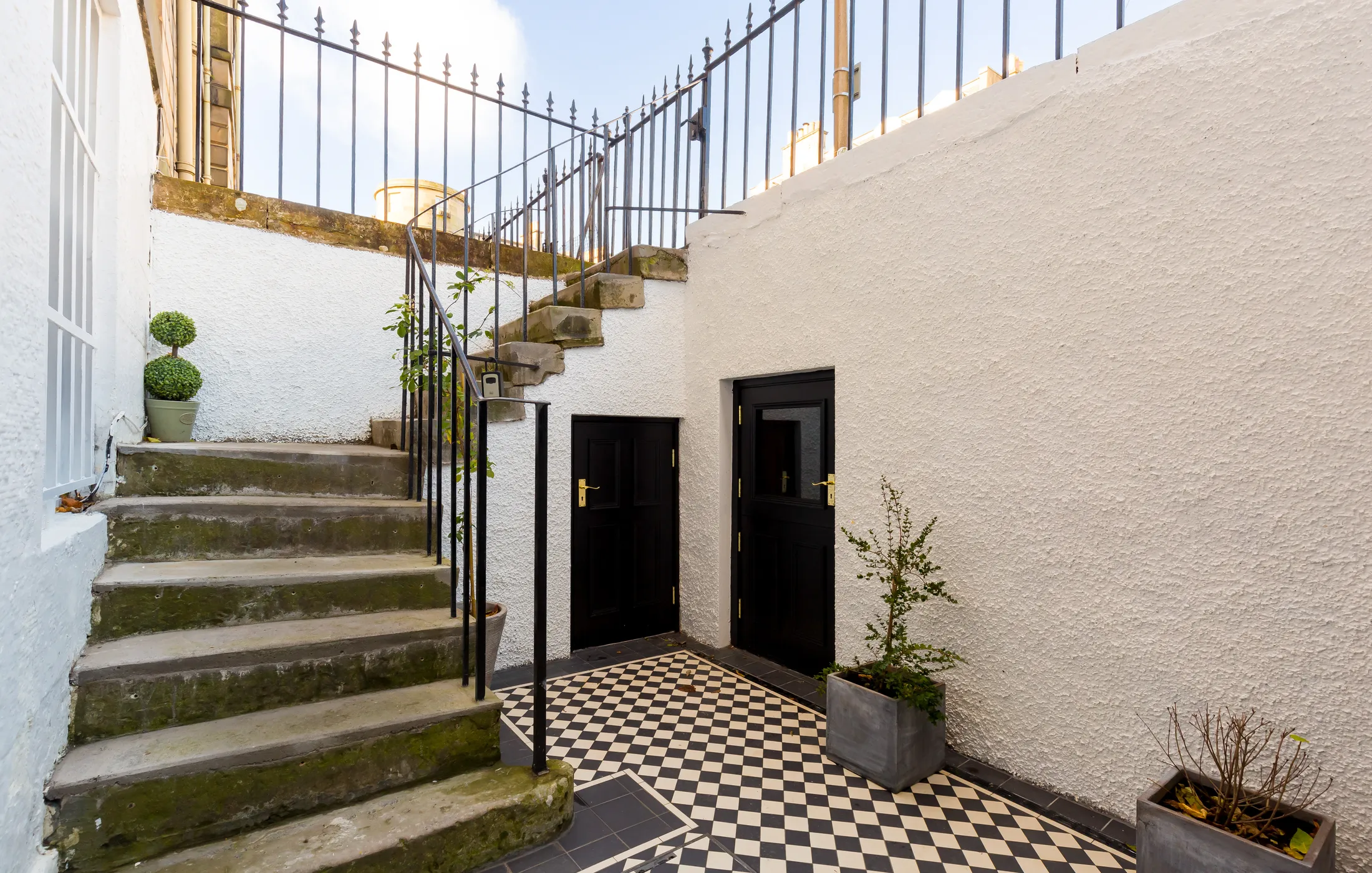 A restored townhouse exterior in Edinburgh's New Town