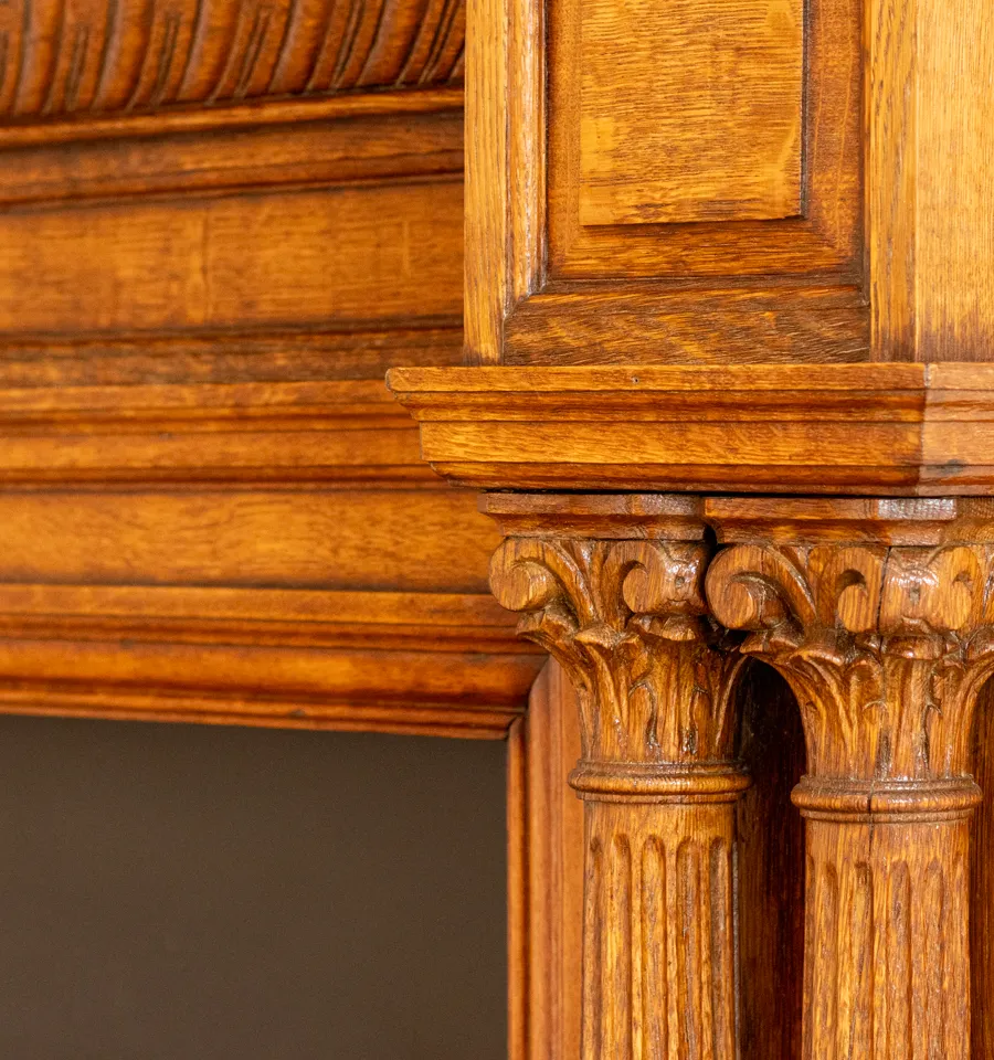 Living fireplace, part of the Inverleith renovation by Allied Development