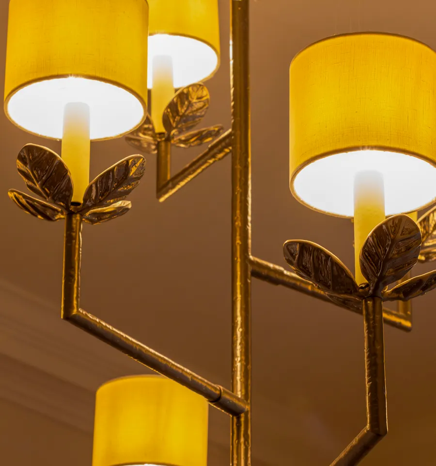 Dining lights, part of the Inverleith renovation by Allied Development