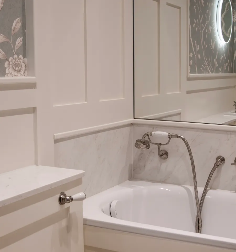 Ensuite, part of the Inverleith renovation by Allied Development