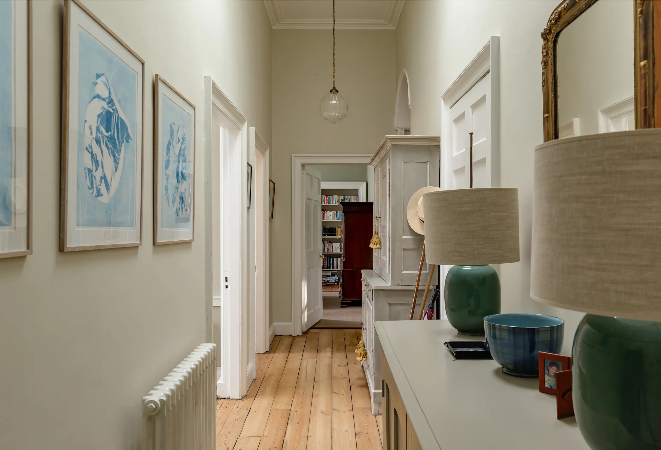 A restored period hallway, part of the Northumberland Street renovation by Allied Renovations