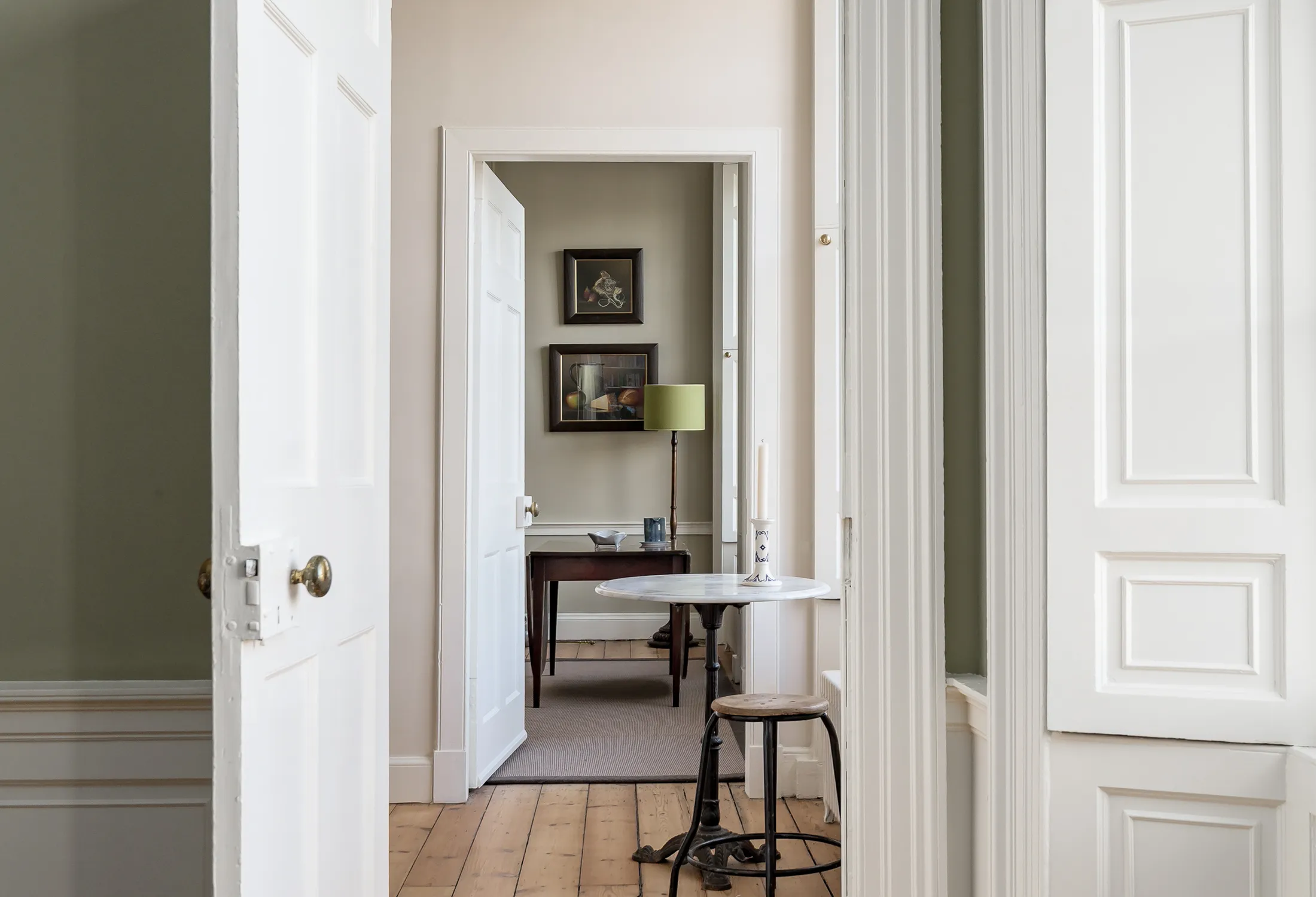 A renovated period living room, part of the Northumberland Street renovation by Allied Renovations