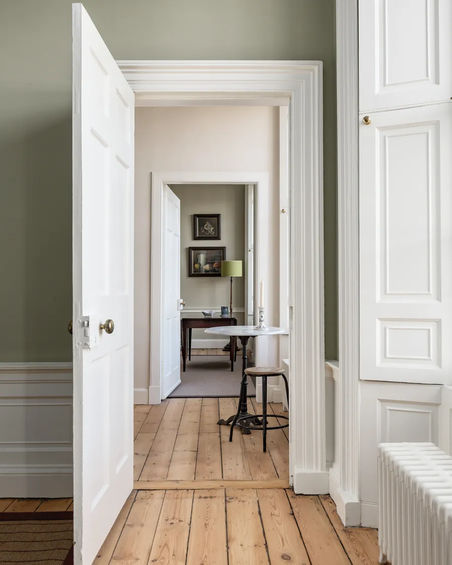 A restored period hallway, part of the Northumberland Street renovation by Allied Renovations