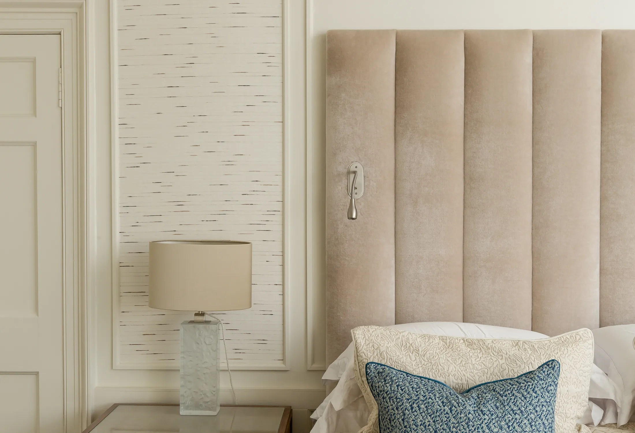 A renovated period bedroom, part of the Saxe Coburg Place renovation by Allied Renovations